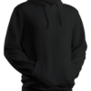 124 Midnight Solid Black Hoodie