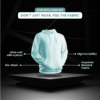 Skyline Solid Aqua Hoodie