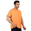 DSC_4532 Men's Solid Orange Cotton T-shirt (Oversized)