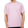 DSC_4563 Men's Solid Pink Cotton T-shirt (Oversized)