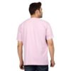 DSC_4565 Men's Solid Pink Cotton T-shirt (Oversized)