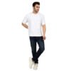 DSC_4588 Men's Solid White Cotton T-shirt (Oversized)