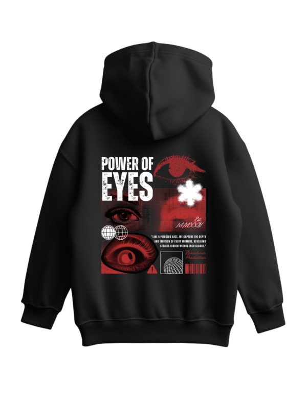 Astronaut Oversized Hoodie - Back (2) Piercing Vision- Oversized Fit Hoodie