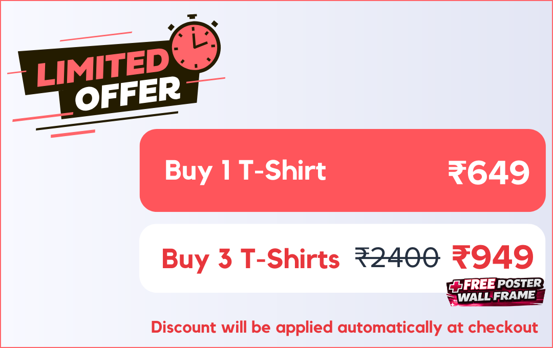 Oversized Anime T-Shirts Category Promotion