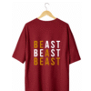 maroon new tshirt (1) Beast T-Shirt Maroon (Oversized)