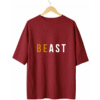 maroon new tshirt Beast T-Shirt Maroon (Oversized)